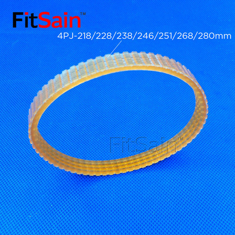 FitSain-V-ribbed belt Woodworking planer Belt width 10mm Multi wedge PJ Belt pulley 4 slots 4PJ-218/228/238/246/251/268/280 ► Photo 1/6