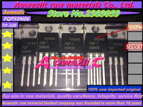 Aoweziic  2017+  100% new original imported  FQP50N06  50N06  TO-220 FET 60V50A NPN channel transistor ► Photo 1/2