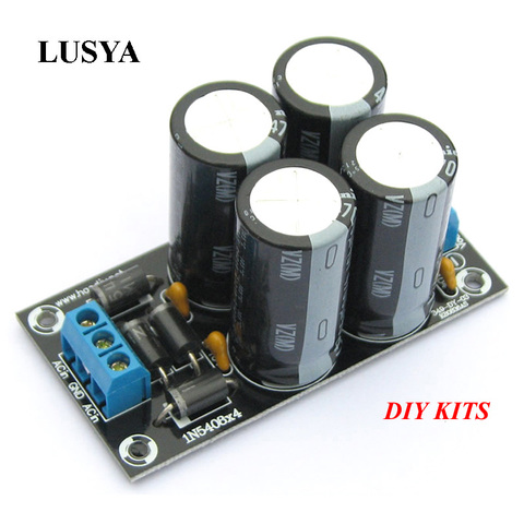 Lusya DIY KITS Amplifier Rectifier Filter Board 4x4700UF/4x3000uf Large capacitor Full Bridge Filter Amplifiers ► Photo 1/6