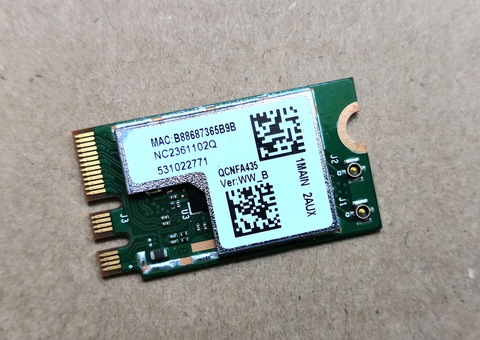 SSEA Wholesale WIFI Bluetooth 4.1 Wireless Card QCNFA435 For ACER E5-532 E5-532G NGFF 433Mbps ► Photo 1/1