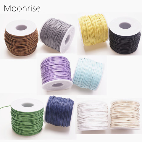 1.5mm 15m/35m Waxed Cotton Cord Beading Cord Waxed String Wax Cord for Jewelry Making and Macrame Supplies Roll Spool HK055 ► Photo 1/6