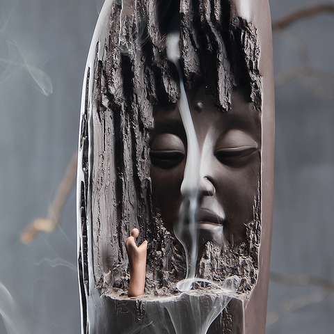 Buddha incense antique Yixing Creative Zen back flow burner ornaments Home Furnishing aromatic fragrance home and garden ► Photo 1/1