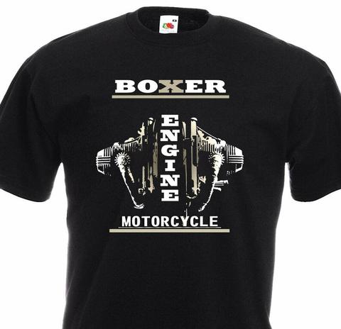 Boxer Classic Motorcycle Engine Power Motorcycle Biker T-Shirt Men 2022 New Print Men T Shirt Summer Awesome Shirts ► Photo 1/2