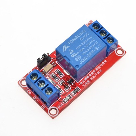 One 1 Channel 5V Relay Module Board Shield with Optocoupler Support High and Low Level Trigger ► Photo 1/6