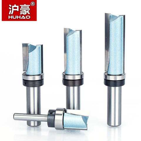HUHAO 1pc Bearing Flush Trim Router Bit for wood 1/2