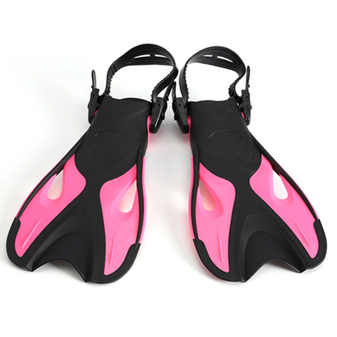 Adult Kids Short Foot Flippers Fins for Scuba Diving Snorkel Dive Swim Training