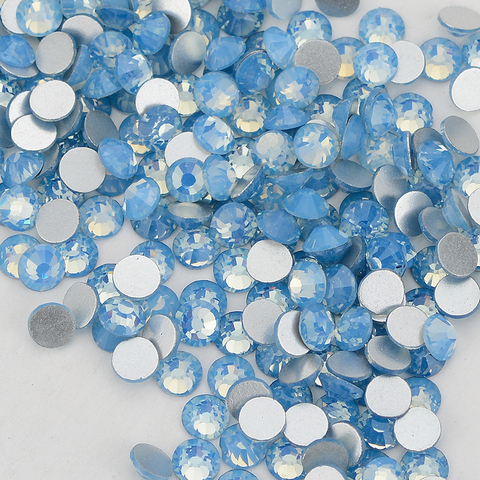 Blue Opal FlatBack Glass Rhinestones Non-HotFix for Nail Art Decorations ► Photo 1/4