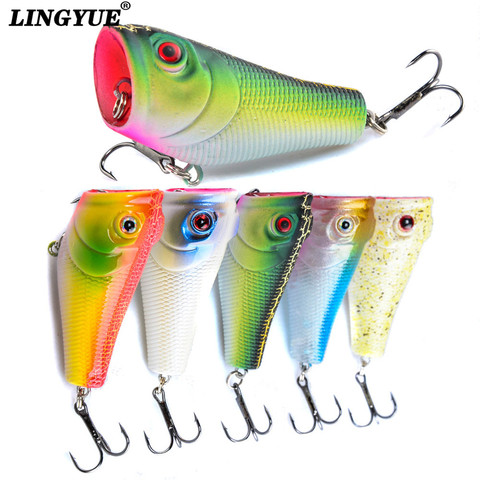 1pcs Carp Fishing Lures 5cm/8g Topwater Popper Fishing Bait Artifical 5 Colors Available High Quality Wobblers Fishing Tackle ► Photo 1/6