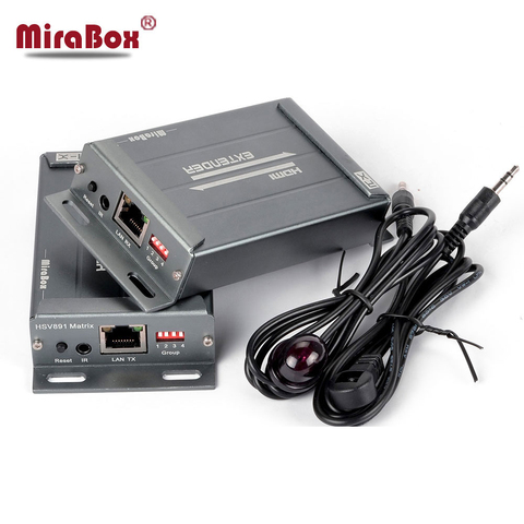 HSV891M HDMI Matrix Extender over IP with IR Remote and 3.5mm Audio Jack to UTP via Cat5/5e/Cat6 HDMI LAN Transmitter Receiver ► Photo 1/1