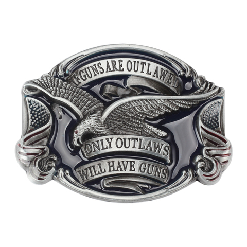 only outlaws the eagle pattern leisure belt buckle ► Photo 1/6