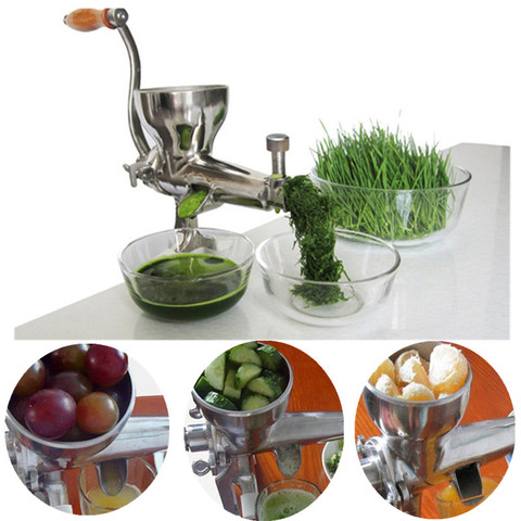 Wheat grass juicer stainless steel multifunctional manual auger slow juice extractor fruit vegetable lemon juicing machine ► Photo 1/6