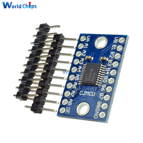 8 Channel Duel Hole Logic Level Converter TXS0108 TXS0108E Bi-directional Voltage Module for Arduino With Pins ► Photo 1/6