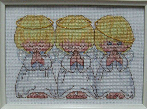 FREE Shipping Top Quality popular counted cross stitch kit Almost Perfect 3 little angels ► Photo 1/6