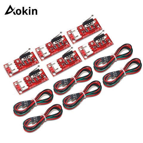 6pcs 3D Printer Parts Endstop Mechanical Limit Switches with 3 Pin 70cm Cable RAMPS 1.4 Control Board Part Switch ► Photo 1/6