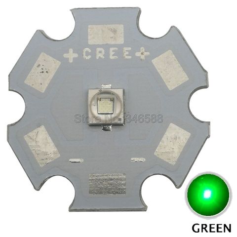 5x Cree 3W XPE2 XP-E2 Green Color 520nm - 530nm High Power LED Emitter Diode on 8mm / 10mm / 12mm/ 14mm/ 16mm/ 20mm PCB ► Photo 1/1