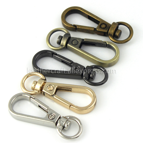 1pcs Metal Swivel O-ring Eye Snap Hook Trigger Clasps Clips for Leather Craft Bag Strap Belt Webbing Keychain Small Size ► Photo 1/6