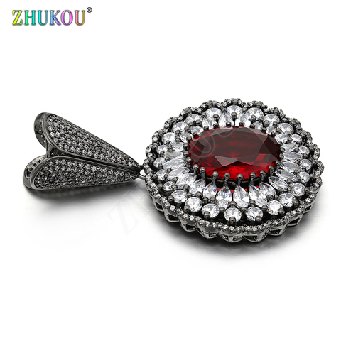 35*57mm Handmade Brass Cubic Zirconia Charms Pendants DIY Jewelry Bracelet Necklace Making, Model: VD354 ► Photo 1/3
