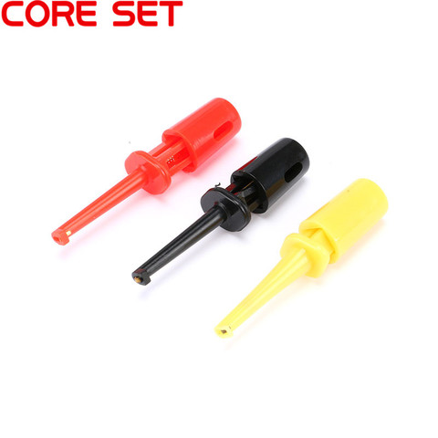 15PCS/Lot Test Hook Clip Grabbers Multimeter Lead Wire Kit Test Probe SMT SMD IC Cable Welding Red Black Yellow ► Photo 1/6