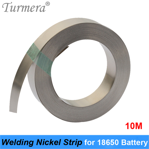 1 Roll 10m 18650 Li-ion Battery Nickel Sheet Plate Nickel Plated Steel Belt Strip Connector spot welding machine Battery Turmer ► Photo 1/4