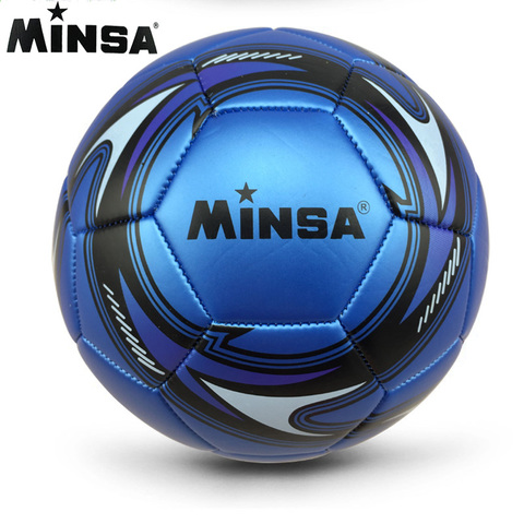 New Brand 2022 MINSA Official Standard Soccer Ball Size 5 Training Futebol Football Ball futbol Match Voetbal Bal ► Photo 1/6