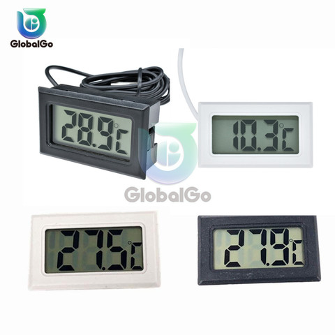 Mini Digital LCD Thermometer Sensor Temperature Meter Thermometer Thermograph Fridge Freezer For Aquarium Refrigerator DIY Kit ► Photo 1/6