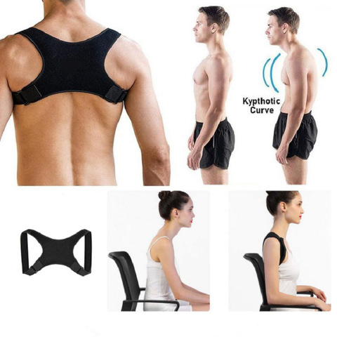 Vest Posture Correction Back Body Shaper Lumbar Slim Girdle Straightener Shaperwear Men Corset Back Support Pulling Underwear ► Photo 1/6
