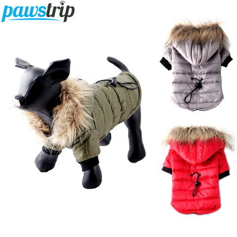 pawstrip XS-XL Warm Small Dog Clothes Winter Dog Coat Jacket Puppy Outfits For Chihuahua Yorkie Dog Winter Clothes Pets Clothing ► Photo 1/6