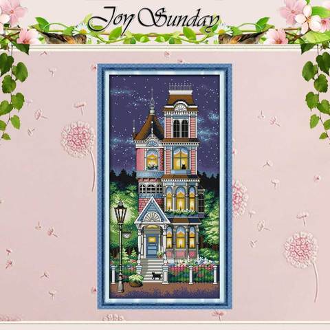 A Quiet Night Counted Chinese Cross Stitch 11CT 14CT Handmade Cross Stitch Set scenery Cross-stitch Kits Embroidery Needlework ► Photo 1/6