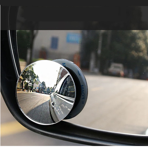 360 Degree HD Blind Spot Mirror For Car Reverse Frameless Ultrathin Wide Angle Round Convex Rear View Mirror Car Accessories ► Photo 1/6