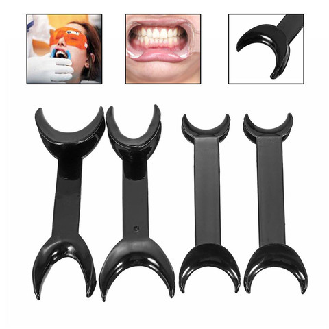 4 PCS Dental Tool T-Shape Intraoral Cheek Lip Retractor Opener Double Head Orthodontic Teeth Mouth Opener Size Small+Large ► Photo 1/6