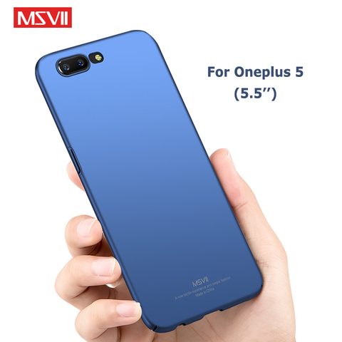 Oneplus 5 Case MSVII Brand Slim Frosted Cover one plus 5 T Cases oneplus 5T Case Hard PC Cover For One plus 5T Oneplus5 Cases ► Photo 1/6