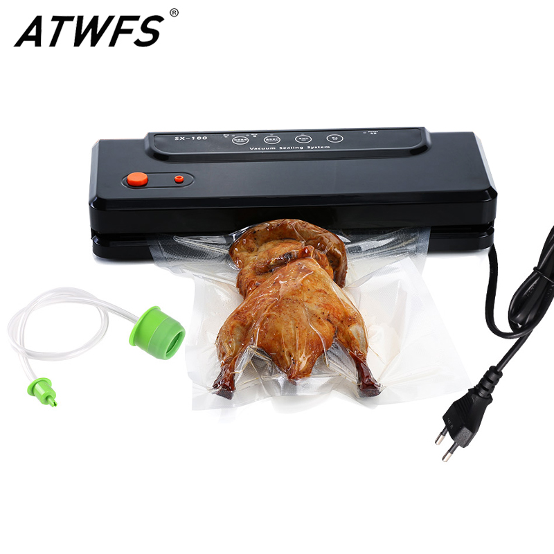 Best Electric Vacuum Sealer Machine 220V 110V With 10pcs Food Saver Bags  Household Automatic Food Vacuum Packaging Machine 