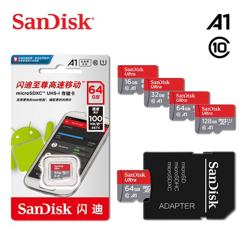 SanDisk Ultra 128GB Micro SD Memory Card TF Class 10 with Adapter