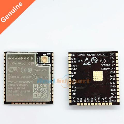 10PCS ESP32-WROOM-32U Wi-Fi+BT+BLE ESP32 Module IPEX antenna connector 32Mbits 4MB Flash Memory Espressif Original ► Photo 1/5