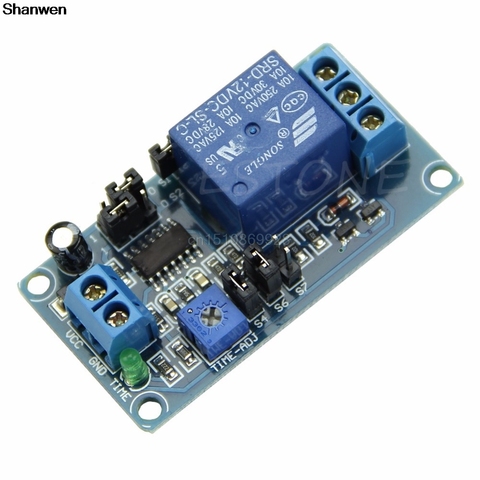 1PC Delay Relay Delay Turn on / Delay Turn off Switch Module with Timer DC 12V ► Photo 1/6