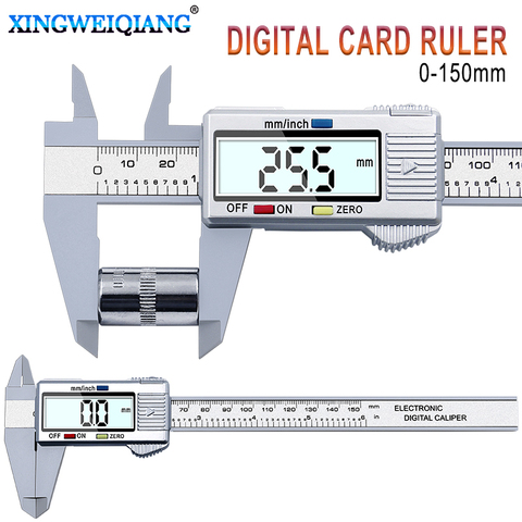 XINGWEIANG Digital Vernier Calipers150mm 6inch LCD Electronic Carbon Fiber Gauge height measuring instruments micrometer ► Photo 1/6