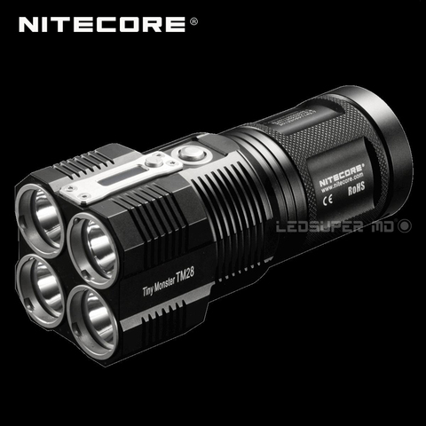 Factory Price Nitecore TM28 Tiny Monster CREE XHP35 HI LED Rechargeable Searchlight 6000 Lumens Flashlight with OLED Display ► Photo 1/1