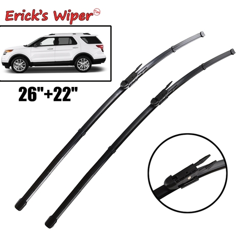 Erick's Wiper LHD Front Wiper Blades For Ford Explorer 2011 - 2017 Windshield Windscreen Front Window 26