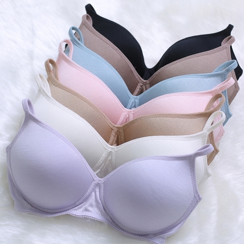 Silk glossy wireless bra 100% natural silk sleeping bra women's seamless underwear ► Photo 1/1