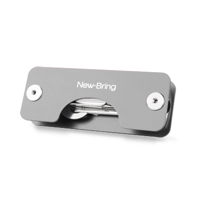 NewBring Clearance Key Holder DIY Pocket Key Wallet keychain Key Ring Wallets Portable Compact Metal key-clip Multi-functional ► Photo 1/6