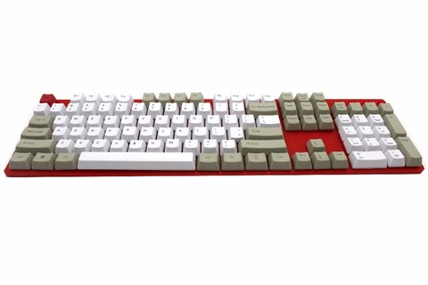 YMDK White Gray mixed Thick PBT 104 87 61 Keycaps OEM Profile Key caps For MX Mechanical Keyboard Free shipping ► Photo 1/6