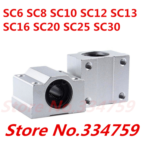 SC6UU SC8UU SC10UU SC12UU SC16UU SC20UU SC25UU SC30UU SC35 linear motion slide block for linear shaft CNC parts 3d printer parts ► Photo 1/1