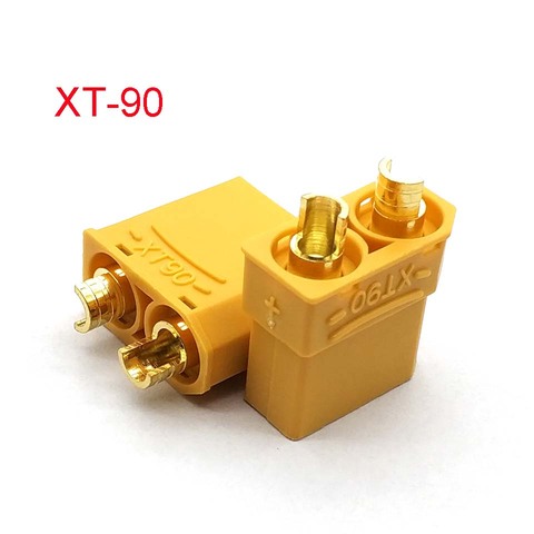 XT90 Yellow Battery Connector Set 4.5mm Male Female Gold Plated Banana Plug ► Photo 1/4