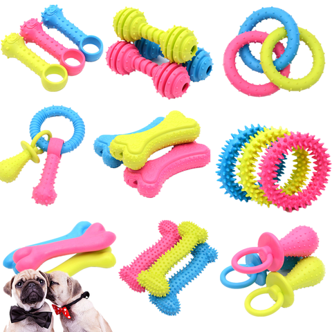 Pet Toys for Small Dogs Rubber Resistance To Bite Dog Toy Teeth Cleaning Chew Training Toys Pet Supplies Puppy Dogs Cats ► Photo 1/6