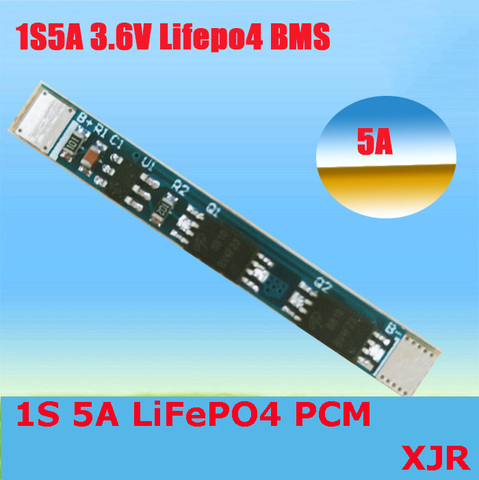 1S 5A 3.6V LiFePO4  BMS/PCM/PCB battery protection circuit board for 1 Packs 18650 Battery Cell ► Photo 1/4