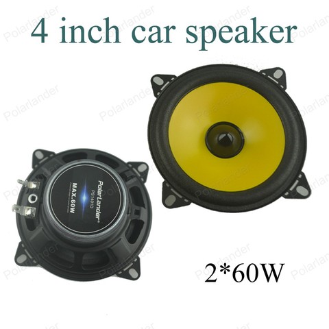a pair 4 inch Full-range car speaker Automobile automotive PS401D car audio stereo speaker 2x60W Loudspeakers ► Photo 1/6