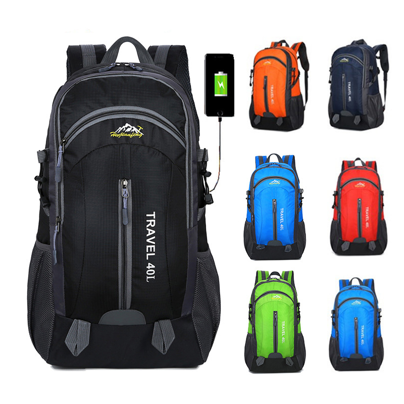 40L With USB Breathable Charging Outdoor Sport Travel Camping Hiking Backpack