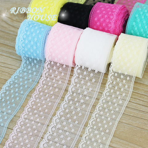 (10 yards/roll) 30mm Lace fabric Webbing Decoration gift packing Material ► Photo 1/6