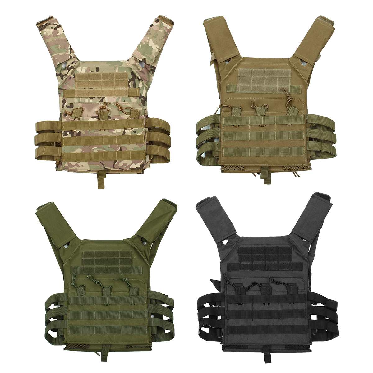 600D Hunting Tactical Vest Military Molle Plate Carrier Magazine Airsoft 