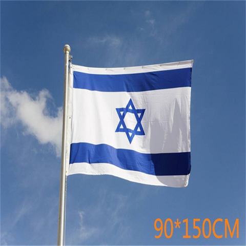 Asia 90*150cm National Flag Israel 3*5 feet Polyester Blue David's Star Flag Banner&Bar Classroom Decoration Flying ► Photo 1/6